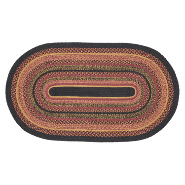 Heritage Farms Jute Braided Rug Oval with Rug Pad 27
